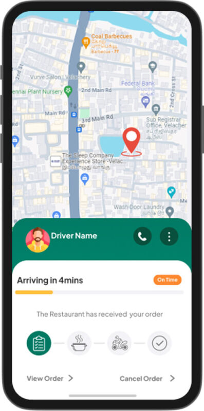 Glovo Clone user tracking