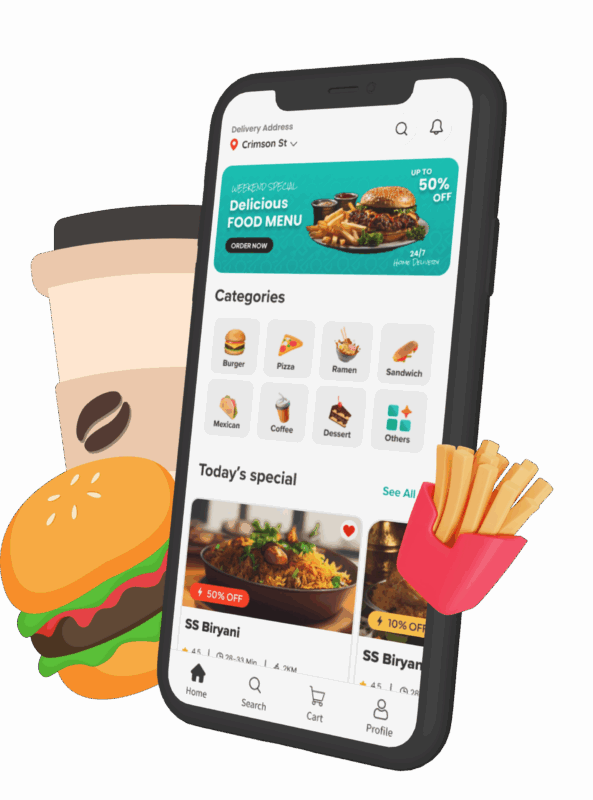 Deliveroo Clone app development