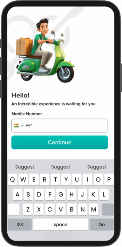 Deliveroo Clone Login Page