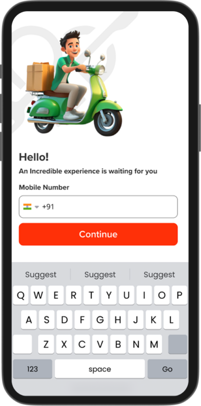 Doordash Clone Script Login Page