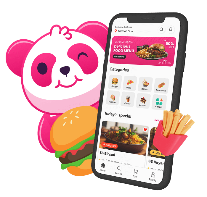 Foodpanda Clone - Hero