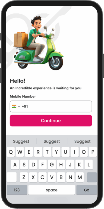 Foodpanda Clone - Login Screen