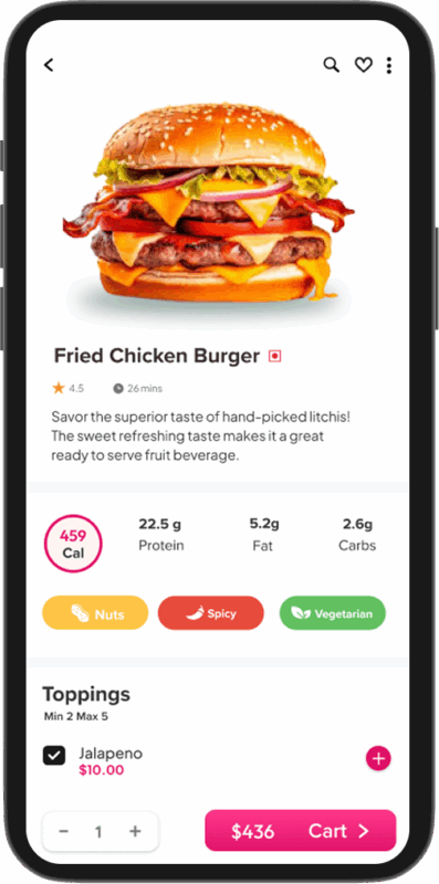Foodpanda Clone - Product Detail Screen