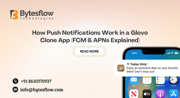 How Push Notifications Work in a Glovo Clone App (FCM & APNs Explained)