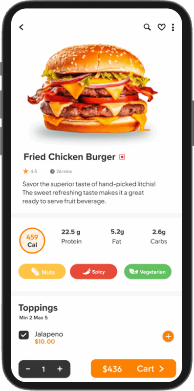 Thuisbezorgd Clone Product Detailpage